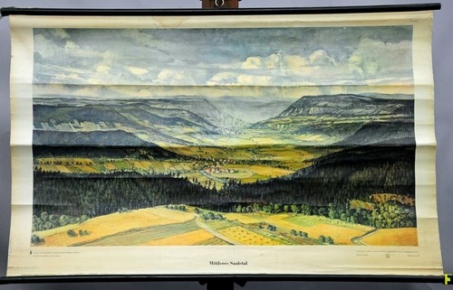 Schulwandkarte vintage