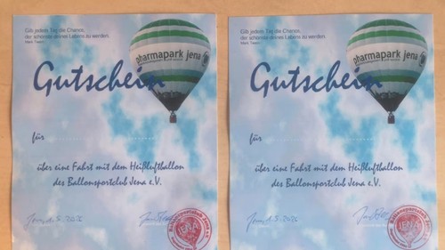 Ballonfahrt über jena dem - ballonfahrt,