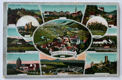 Grüsse aus dem saaletal - ak,