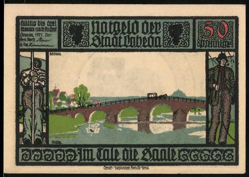 Notgeld lobeda 1921 50 - lobeda, 1921,