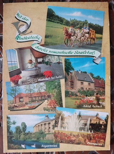 Postkarte b316 gelaufen - postkarte,