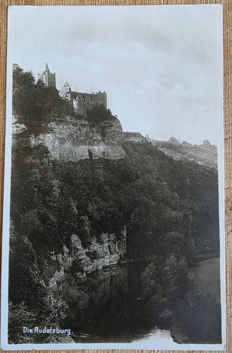 Die rudelsburg bei - ak, bad