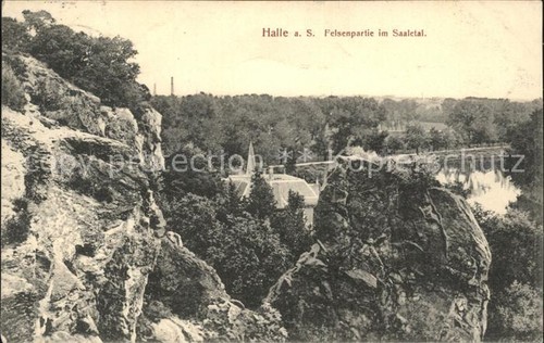 Halle saale felsenpartie - felsenpartie, im