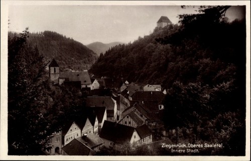 Ziegenrück der saale - ak,