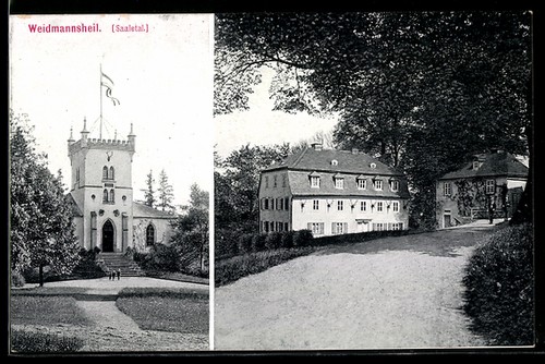 Ansichtskarte weidmannsheil - ansichtskarte,