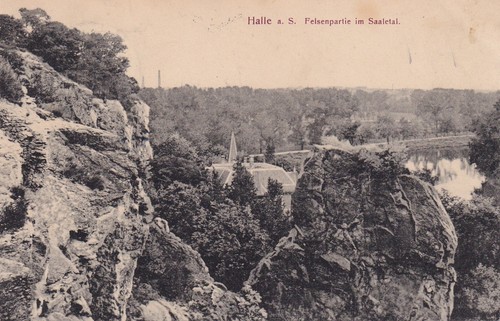 Postkarte halle s - s., /