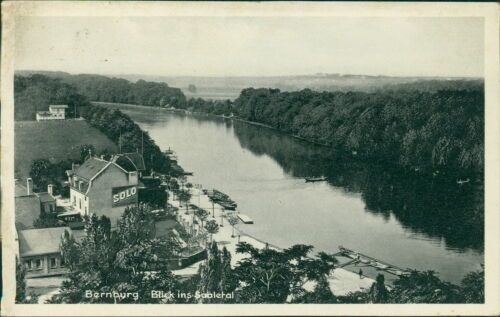 Ansichtskarte bernburg blick - bernburg,