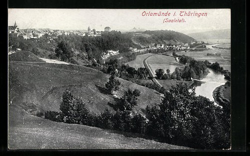 Orlamünde panoramablick in - orlamünde,,